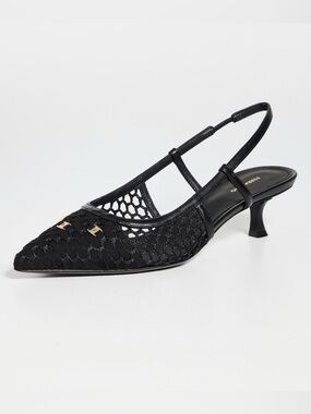 FERRAGAMO Black Klizia Slingback Pumps 40mm 8.5